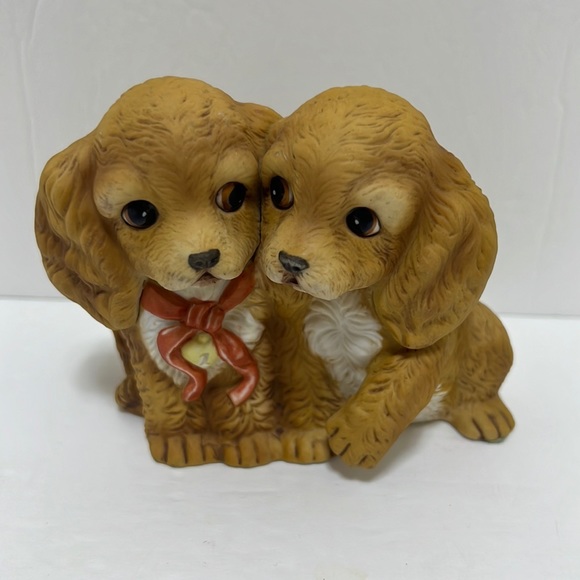Vintage Homco Home Interior Dog Spaniel Figurine 1988 - Picture 1 of 8